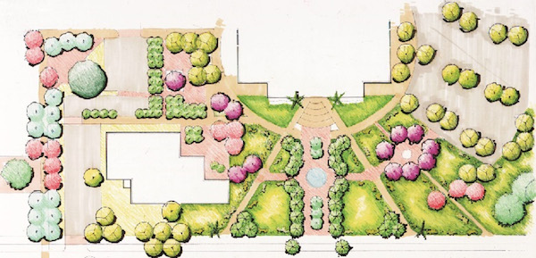 casa grande city hall front illustration